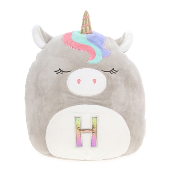 Squishmallows Other - Squishmallows 12" Monogrammed Letter 'H' Unicorn